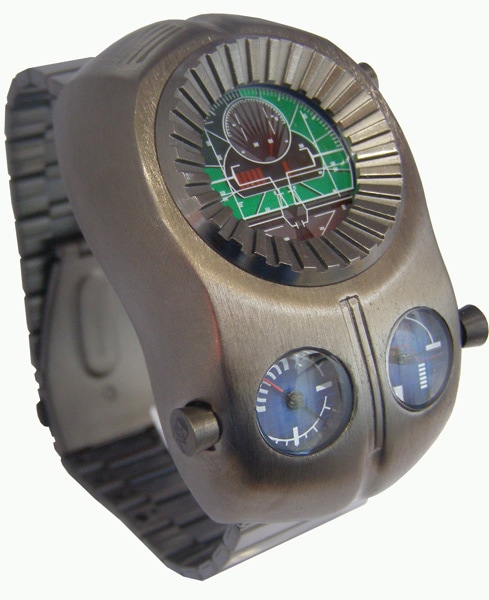 松本零士 Romantic Collection 零士メーターウォッチ ガンメタボディ