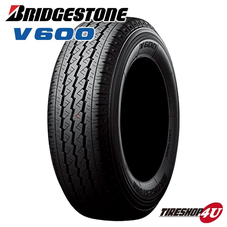 ブリヂストン V600 15インチ サマータイヤ バリ溝 V600 195/80R15 103