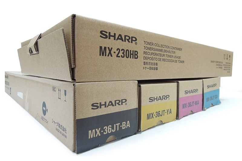 シャープ SHARP MX-36JT 4色セット（BA、MA、CA、YA 各1本） + 廃