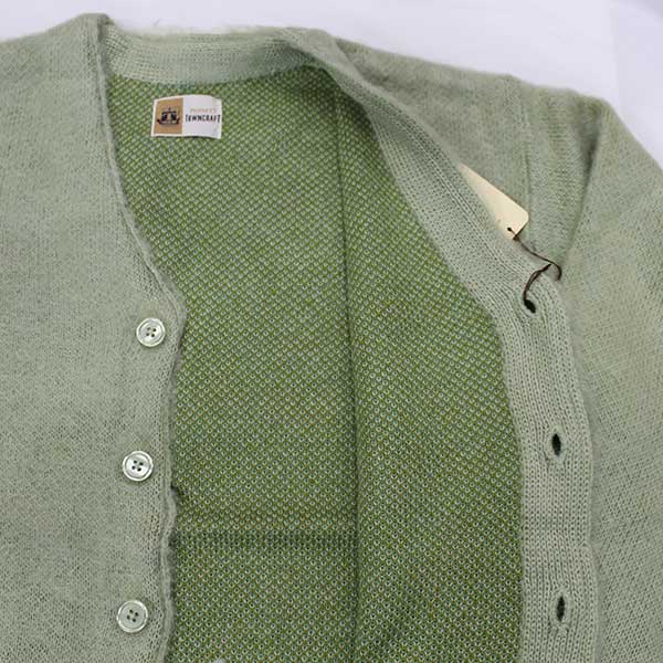 TOWNCRAFT（タウンクラフト）】SHAGGY SOLID CARDIGAN ジャガード