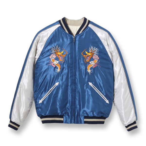 テーラー東洋】 Mid 1950s Style Acetate Quilted Souvenir Jacket