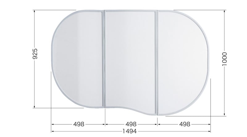 合わせフタ（3分割） FFADHW2AX | バスルーム,風呂ふた,合わせフタ