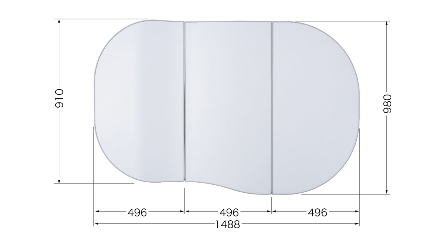 断熱合わせフタ（3分割） FFDAHW2XA | バスルーム,風呂ふた,合わせ