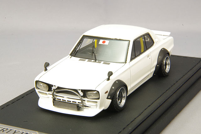イグニッションモデル 1/43 LB-WORKS ハコスカ 2ドア ホワイト