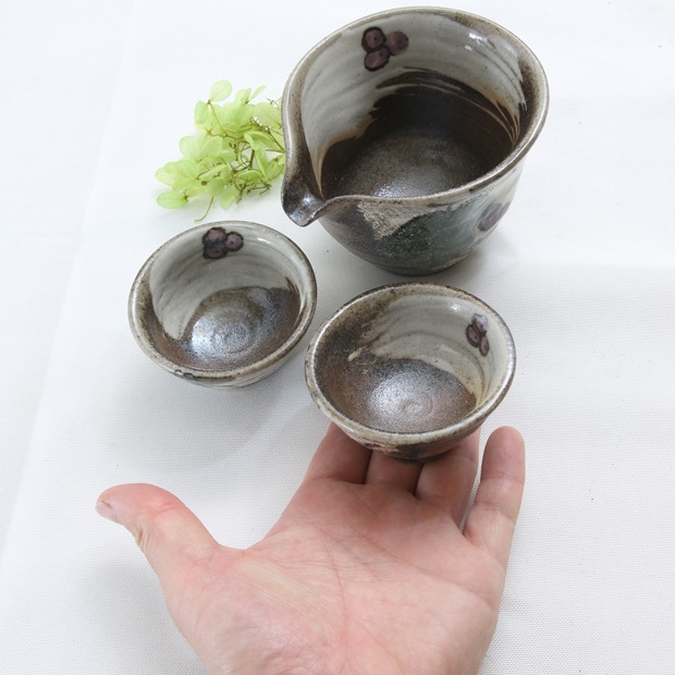 益子焼｜【益子焼】 酒器 酒器セット 片口酒入れ おちょこ お猪口 布目