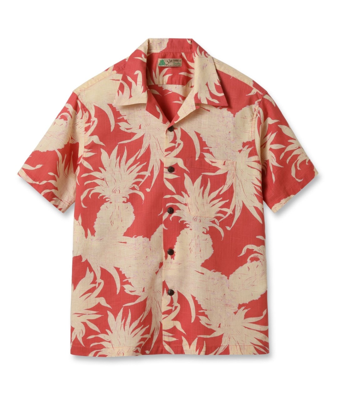 Lot No. SS39285 / COTTON × LINEN OPEN SHIRT “ISLAND PINEAPPLE