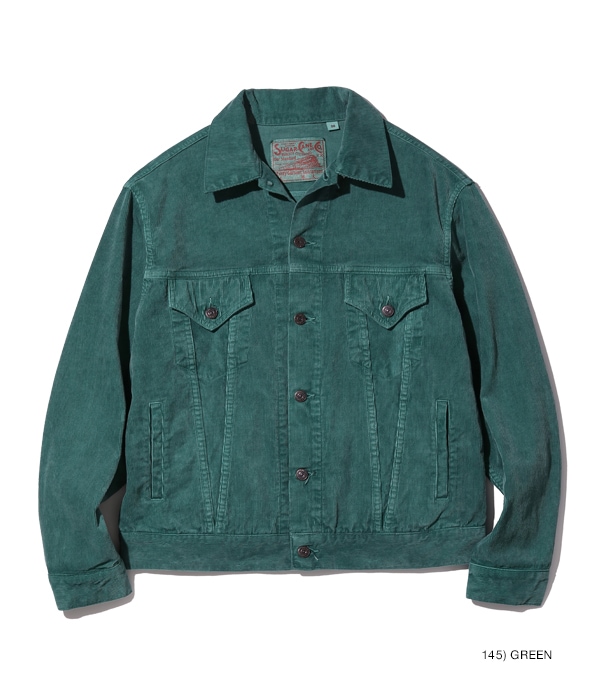 Lot No. SC15296 / SUMMER CORDUROY TRACKER JACKET PIGMENT DYED