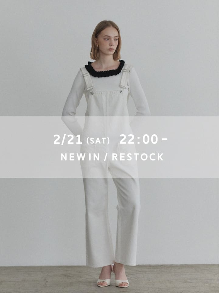 デニムオーバーオール(WHITE) | Onepiece,サロペット | | TREFLE＋1