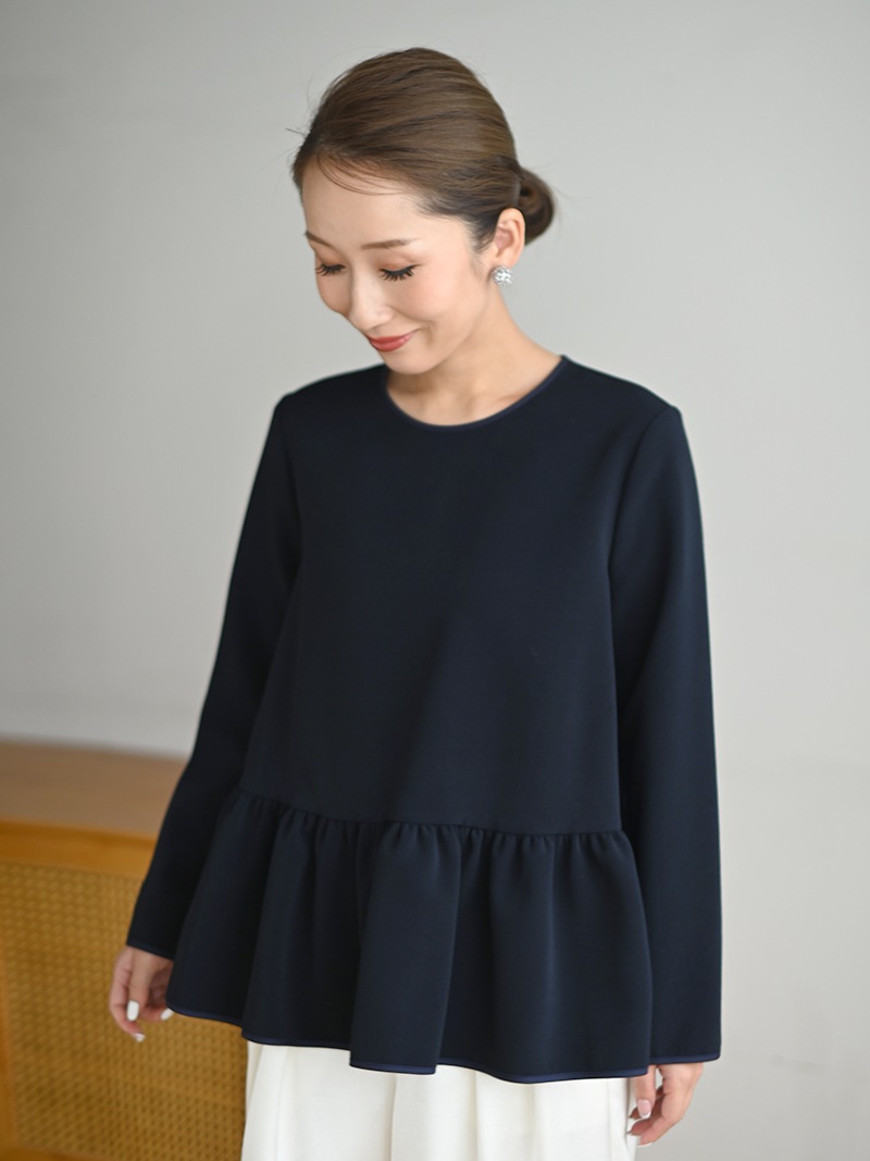 裾フリルフレアトップス | Tops,トップス | | TREFLE＋1（トレフル
