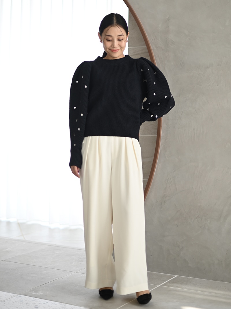 ビジューニット | Tops,トップス | | TREFLE＋1（トレフルプラスワン）