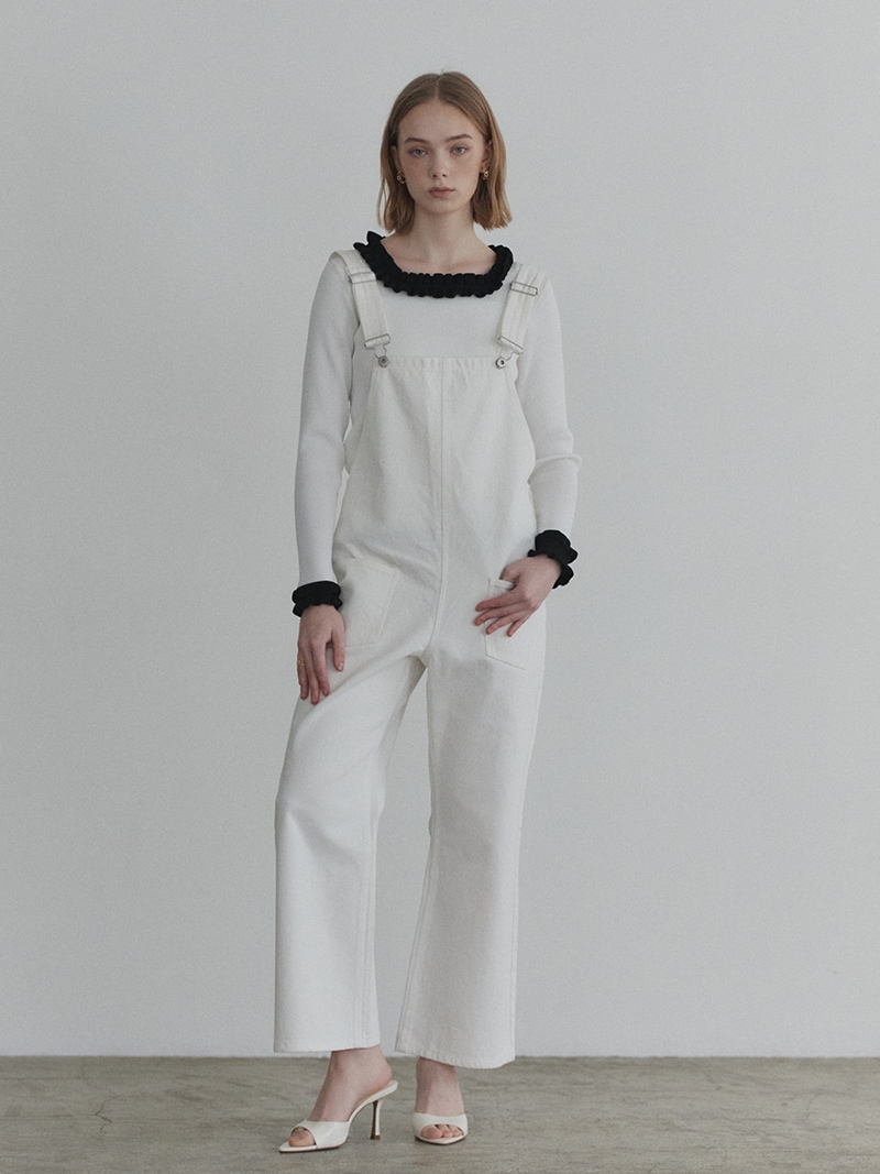 デニムオーバーオール(WHITE) | Onepiece,サロペット | | TREFLE＋1
