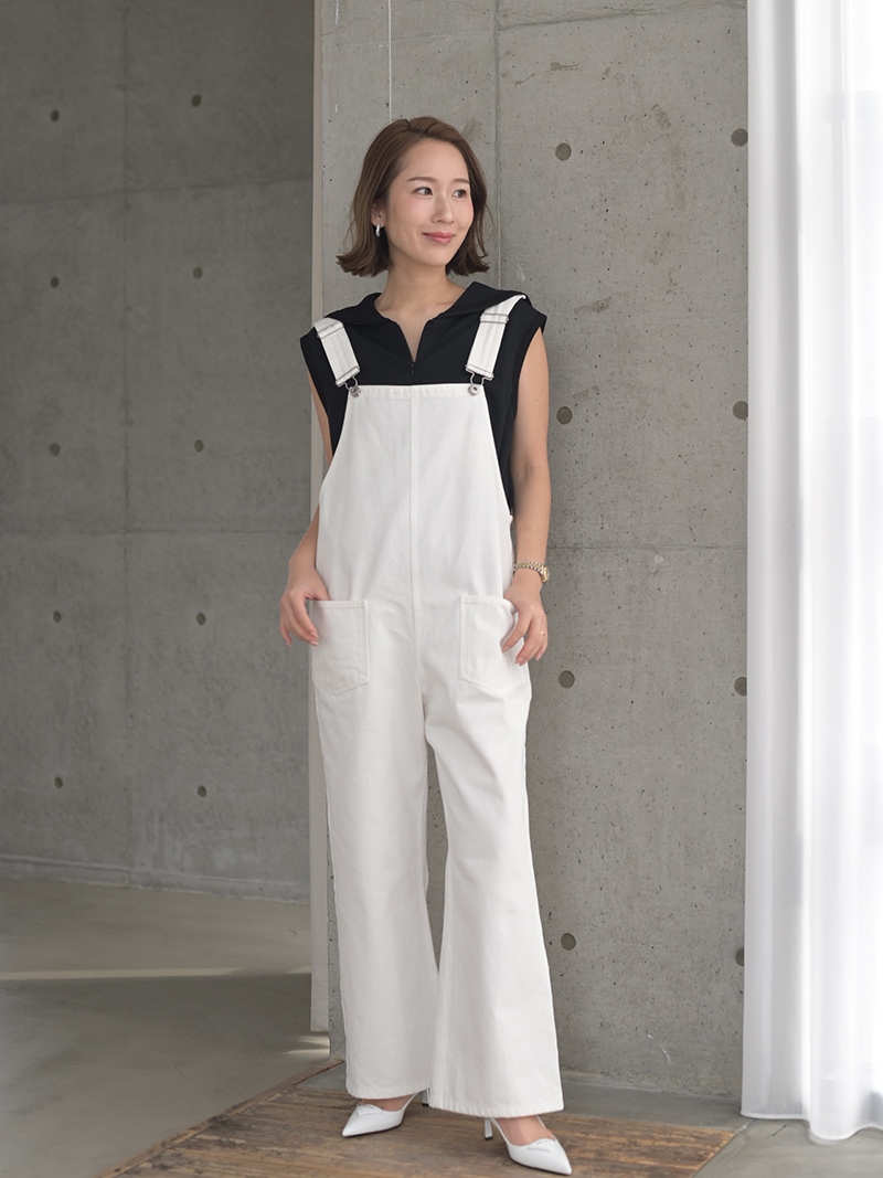 デニムオーバーオール(WHITE) | Onepiece,サロペット | | TREFLE＋1