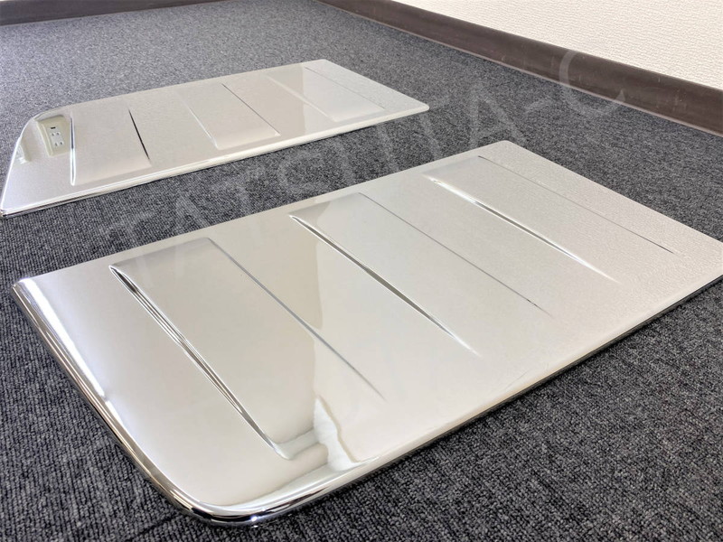 メッキ 寝台窓パネル ベッド窓 ガーニッシュ 左右セット 日産UD クオン