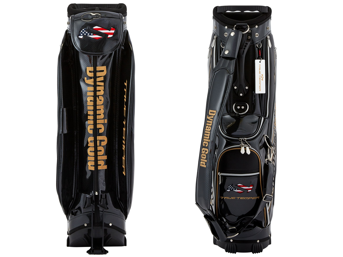 ダイナミックゴールドスタンドキャディーバッグ ブラック（2022