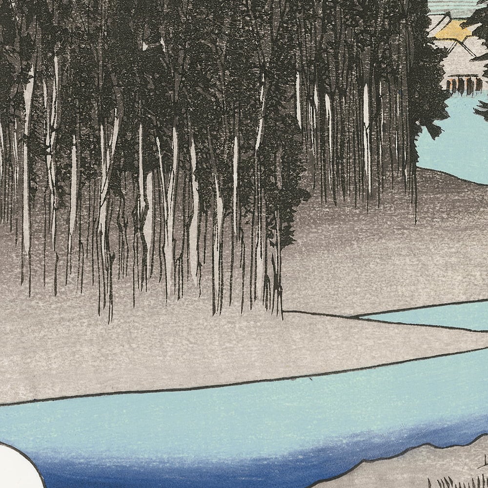 歌川広重「東海道五十三次 沼津 黄昏図」浮世絵木版画｜浮世絵工房