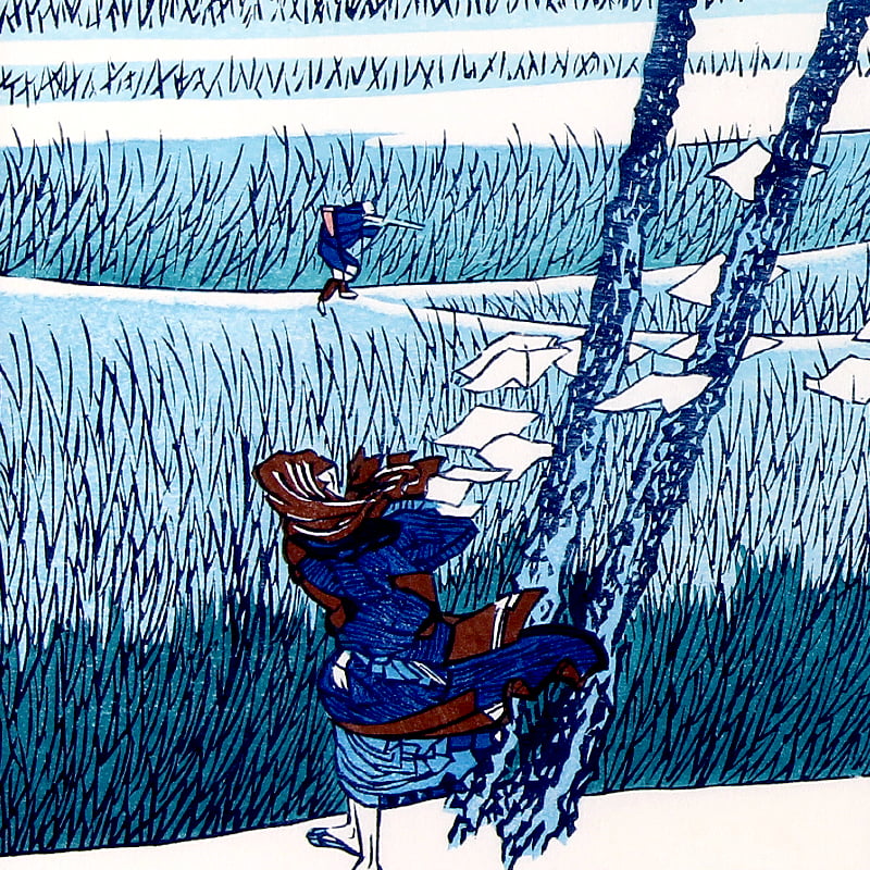 富嶽三十六景 駿州江尻｜葛飾北斎【富士山世界文化遺産登録10周年記念