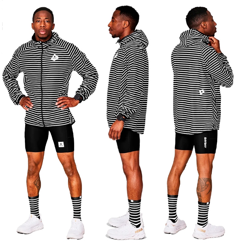 SAYSKY XSウィンドブレーカー 星柄オリーブ SAYSKY XSウィンド