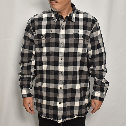 Carhartt/Cotton Flannel L/S Shirt（カーハート ネルシャツ）ブラック