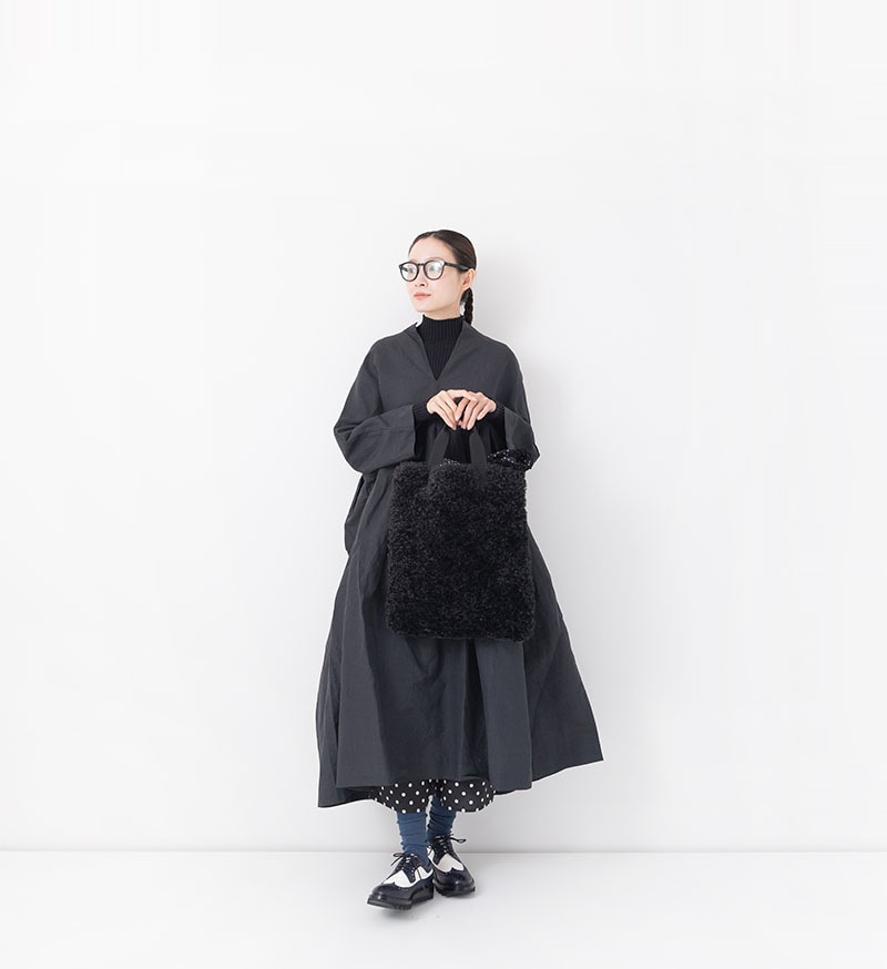 ゴートヘア　トートバッグ　ブラック　リアルファーレザー　アントワープ 楽天市場】【新作10%OFF】【即納】 ファーファー FURFUR バッグ ダブル