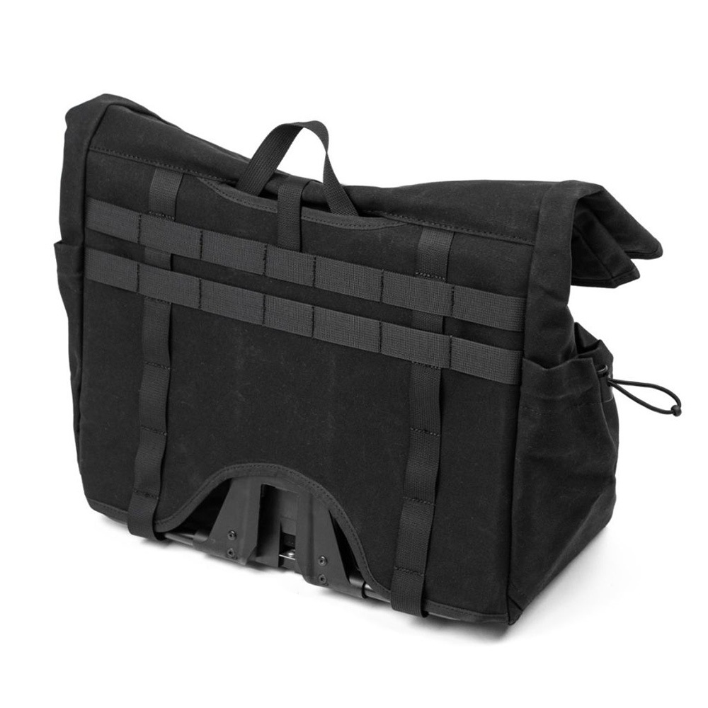FAIRWEATHER front bag for brompton フレームあり wax black [フェア