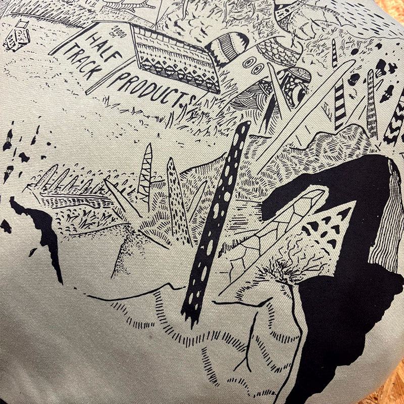 HALF TRACK PRODUCTS nonsleep cushion 65 forest [ハーフトラック