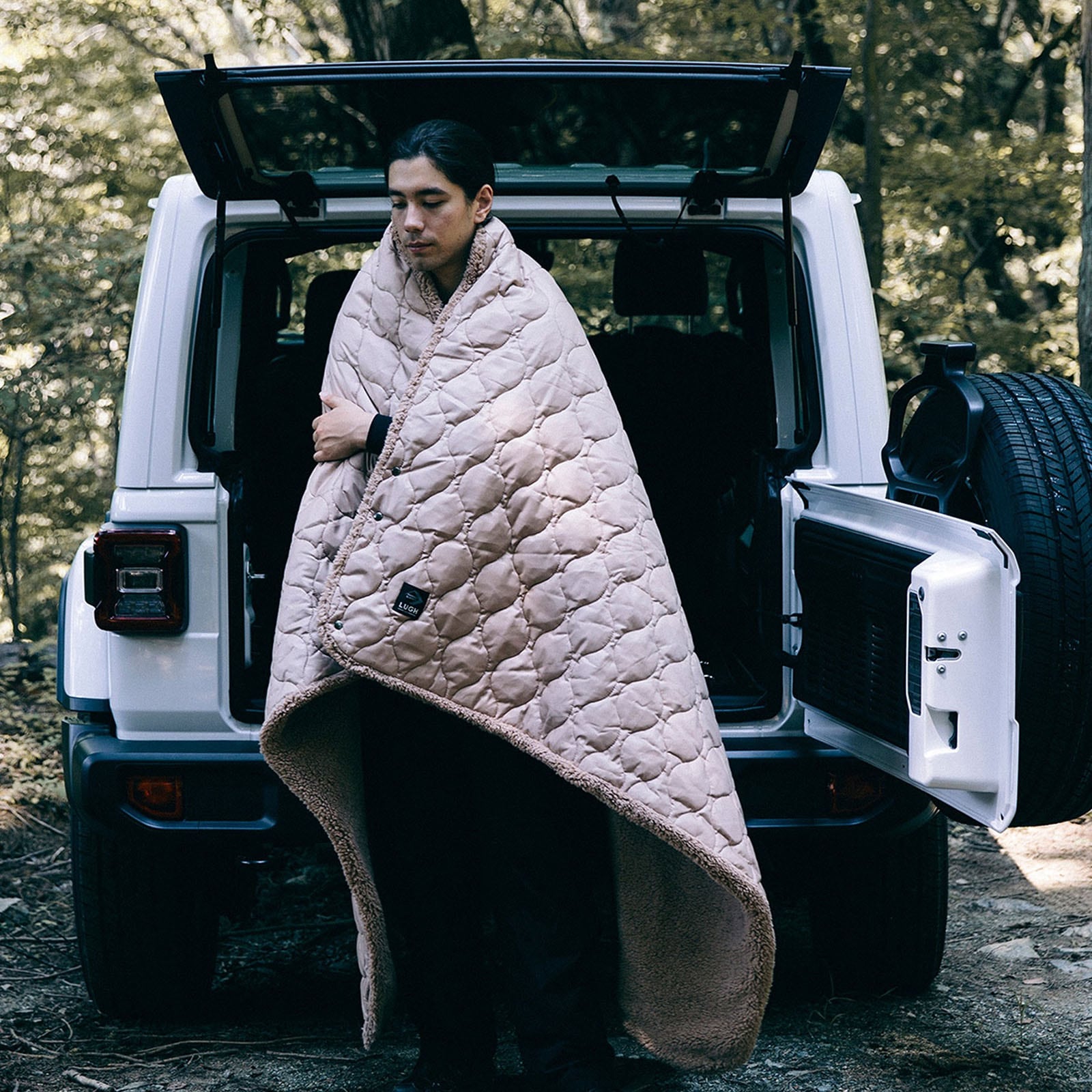 LUGH 魔法瓶ブランケット（グラフェン使用） ウォルナット Lサイズ [ルー]