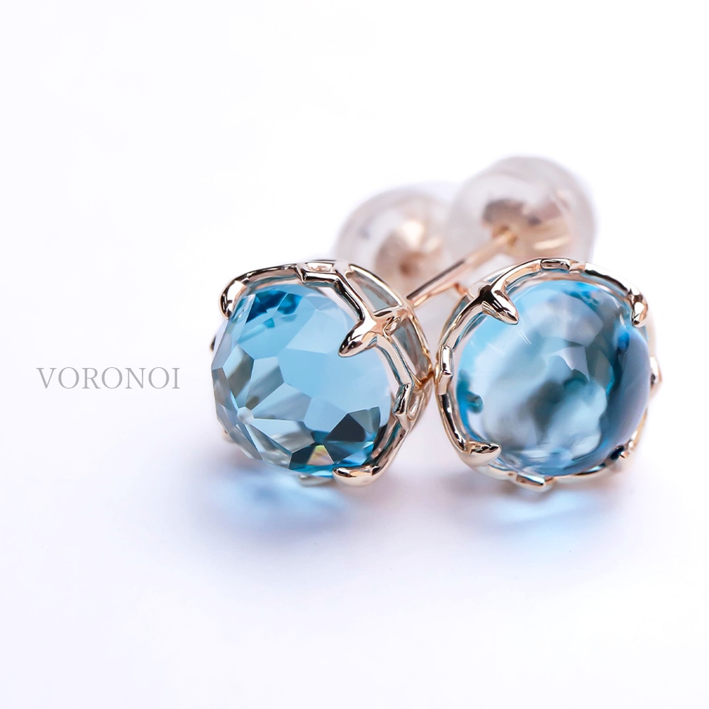 MINAMOピアス】揺れるたび輝く6種天然石ピアス｜2種カット×K10/K18素材