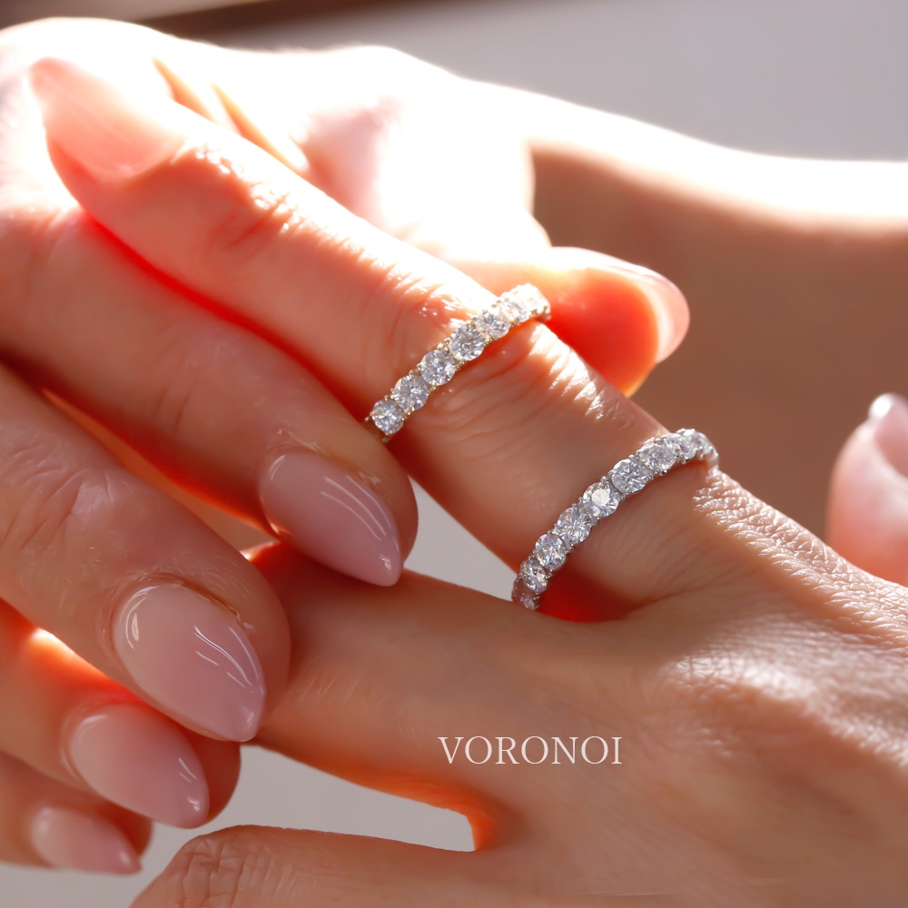 モアサナイト K10 フルエタニティリング