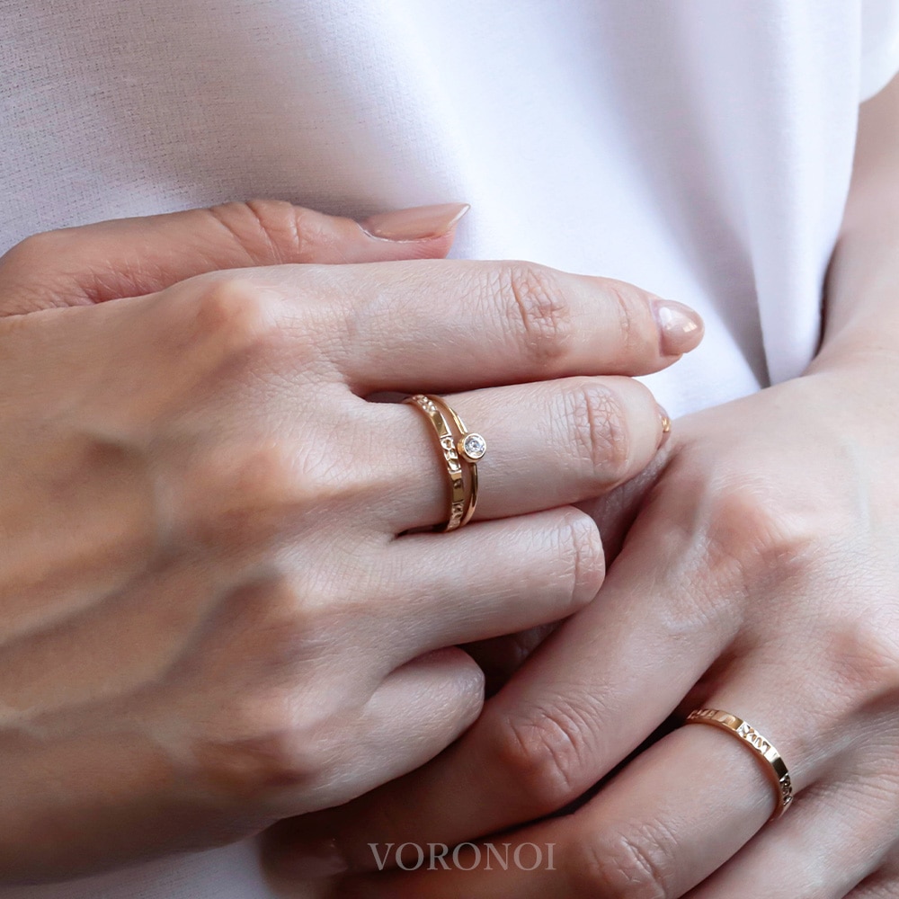 リング - 市松 - （L） K18