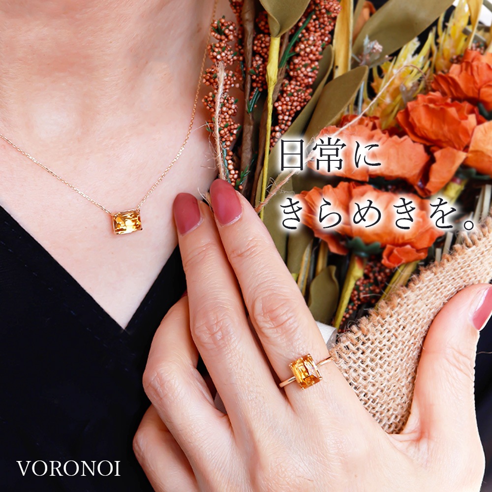 残り2個】K10 MINAMO - Twinkle - リング / ネックレス 【アメジスト】