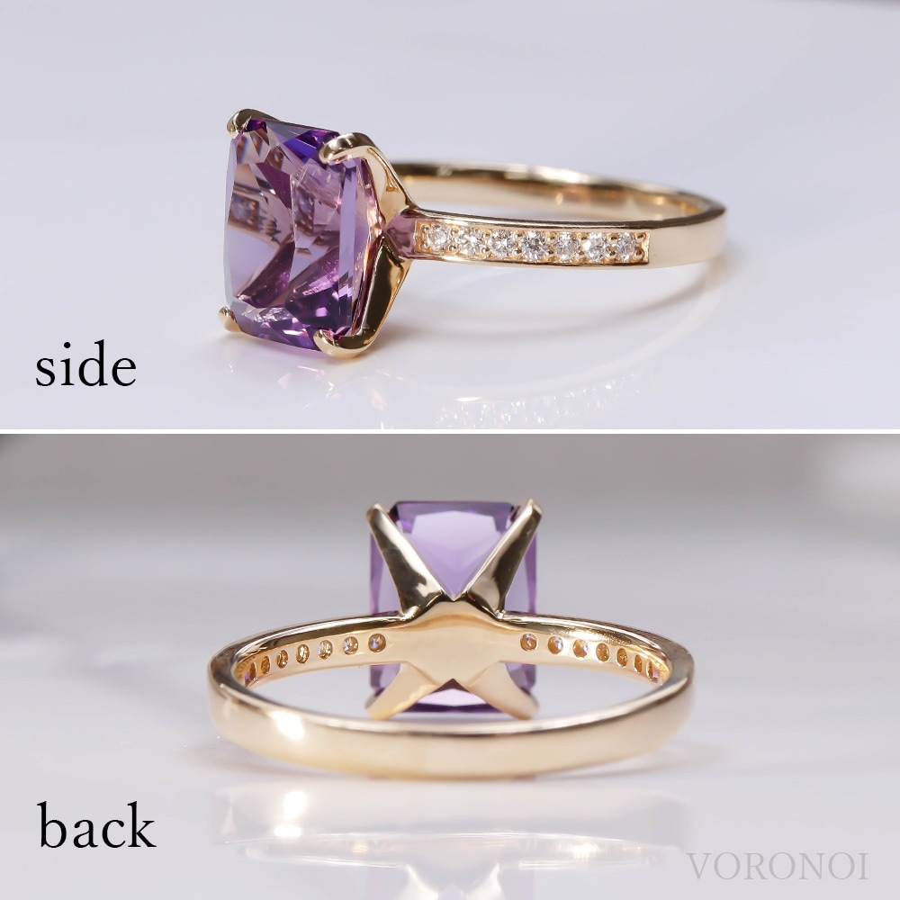 数量限定 アメジスト × ダイヤモンド｜VORONOI Open Setting