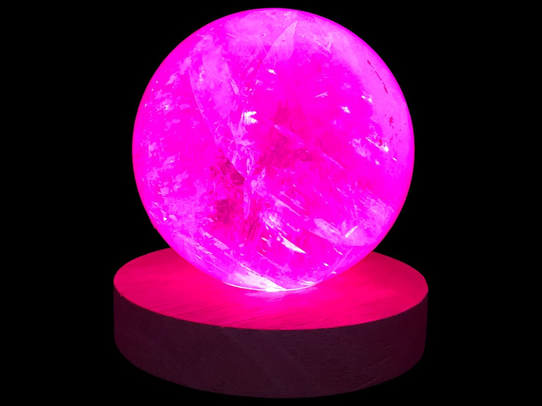 LEDライト付き木製台座Sサイズレインボー色 アソート