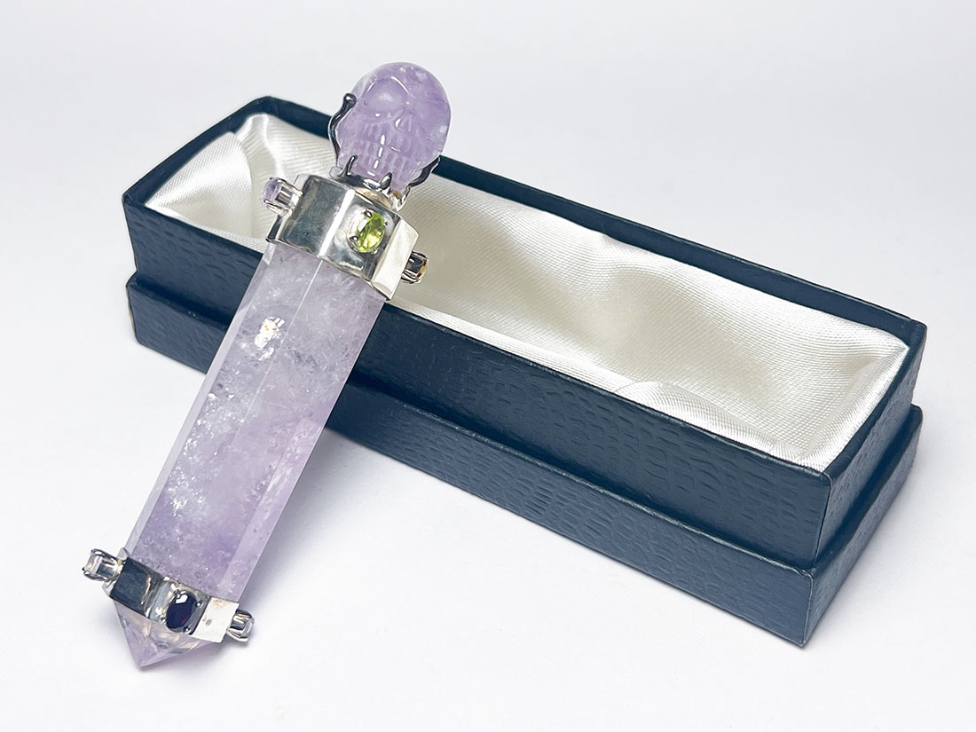 アメジスト ヒーリングワンド(スカルヘッド)