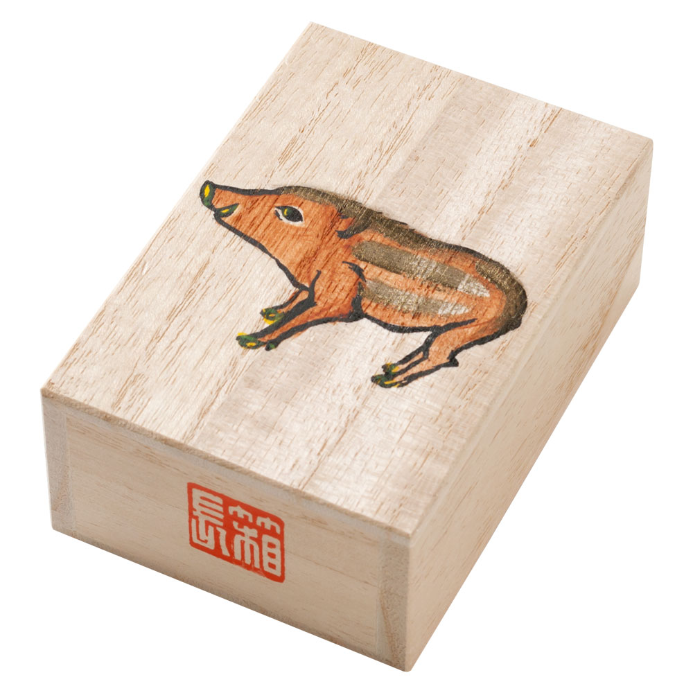 宝石・アクセサリー・へその緒入れ 干支：寅（とら） 桐箱 箱長の桐