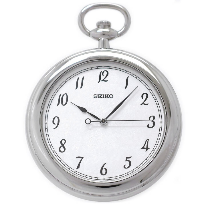 セイコー 懐中時計 シルバー925 JAL 44mm 7N01-0030 クオーツ USED