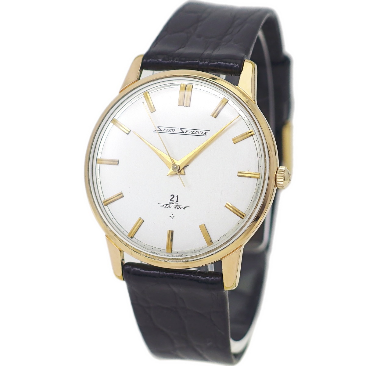 セイコー スカイライナー J15006E 金メッキ Cal.402 21石 手巻 OH済