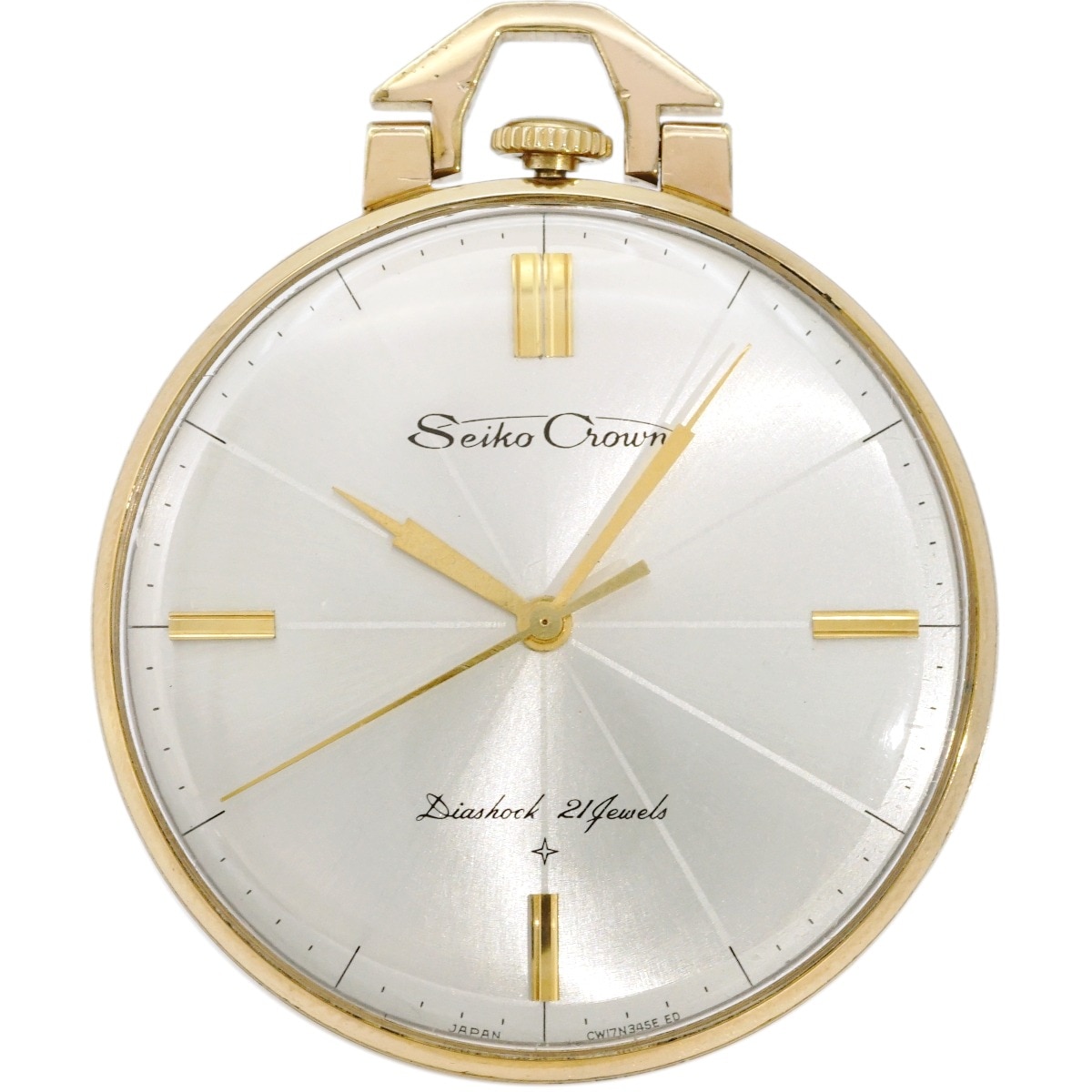 セイコー クラウン 懐中時計 Ref.17001 金メッキケース Cal.560 21石