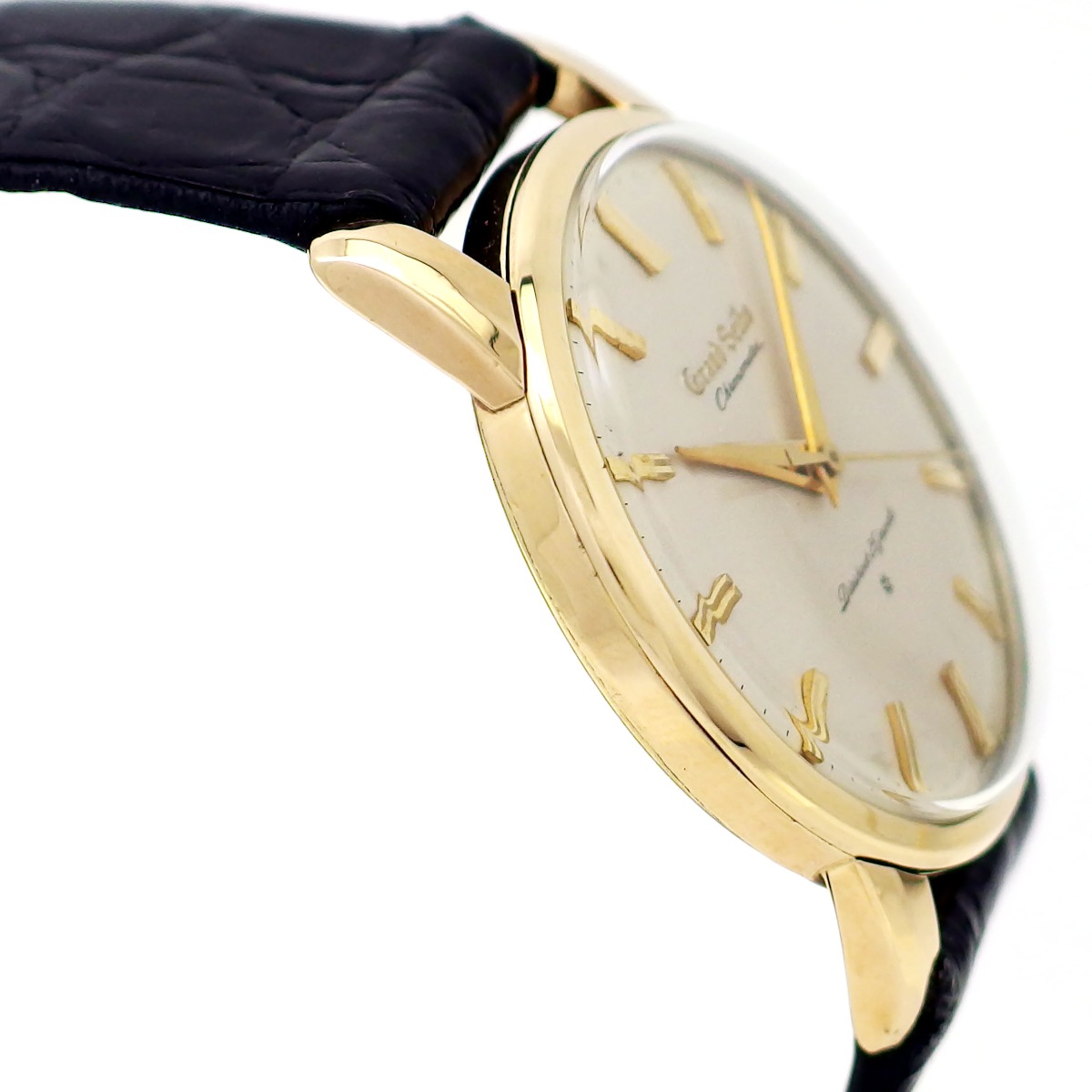 グランドセイコー ファーストモデル J14070 14金張り 社外リューズ 手