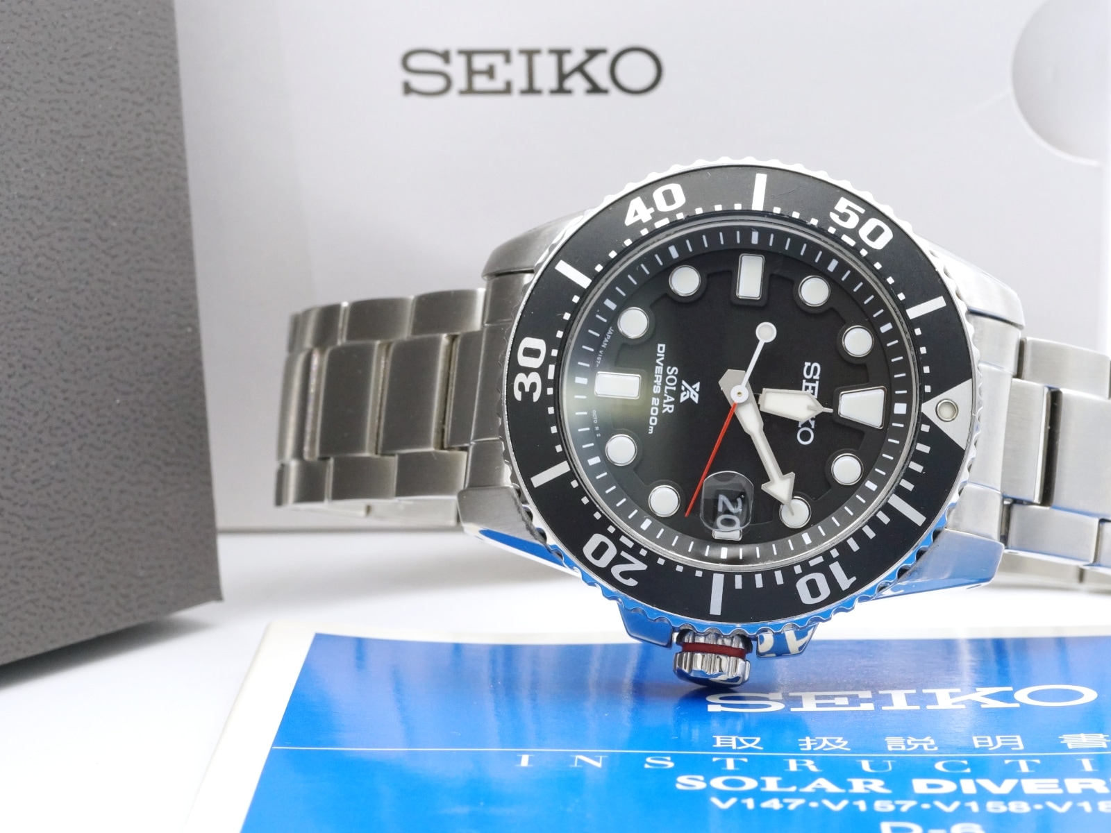 セイコー プロスペックス ソーラー ダイバー 200m V157-0BT0 2018年製