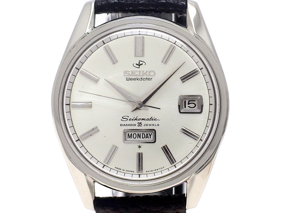 セイコー マチック ウィークデーター 6218-8970 35石 自動巻 OH済 昭和