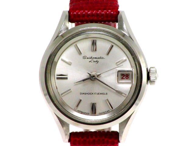 セイコーマチック レディ カレンダー 自動巻 2505-0080 OH済 昭和41年製
