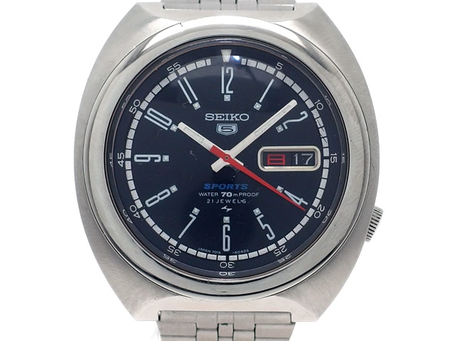 セイコー 5スポーツ 7019-6020 21石自動巻 OH済 昭和45年製