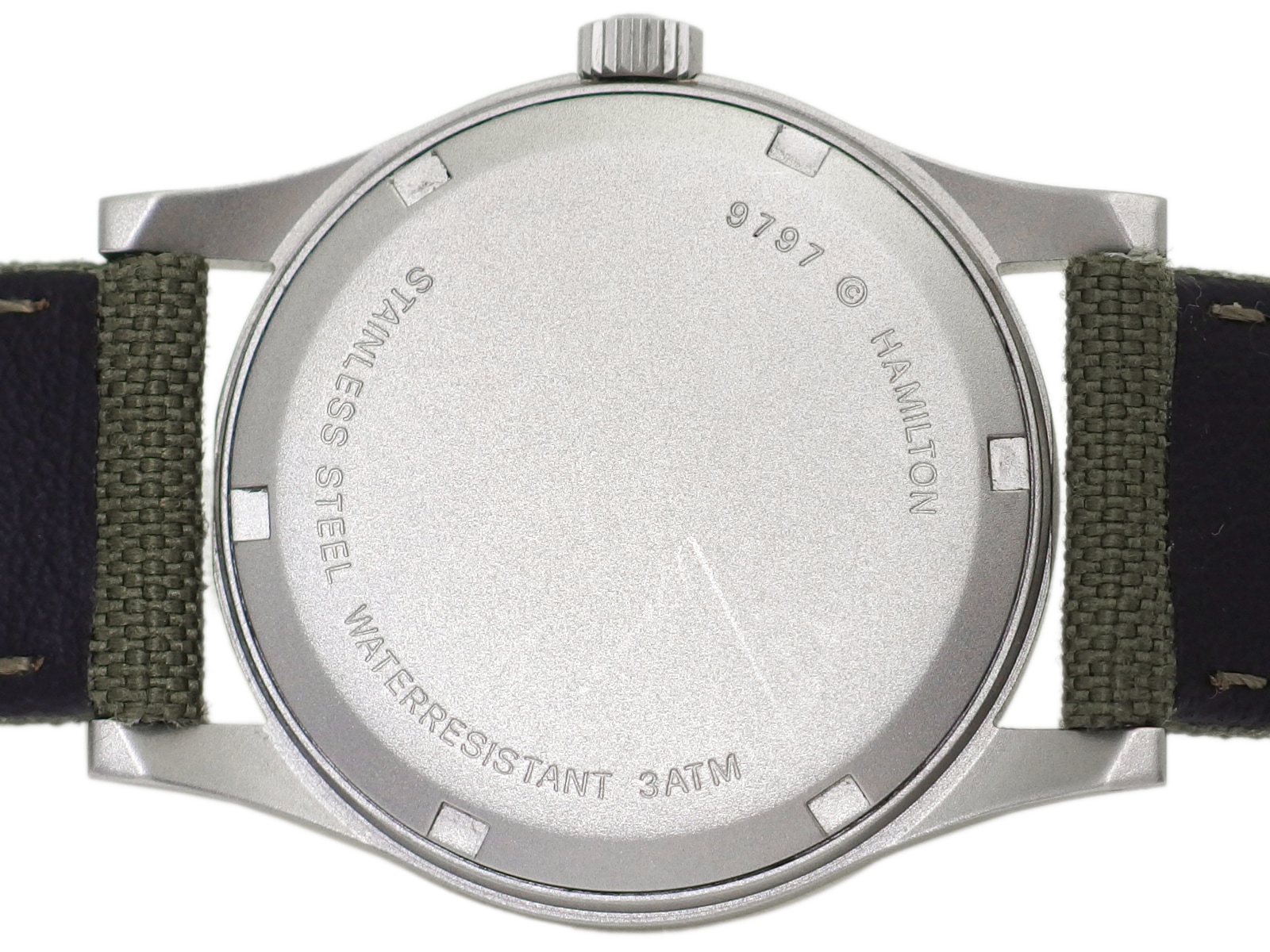 ハミルトン カーキ 9797 33mm ブラック文字盤 クオーツ USED