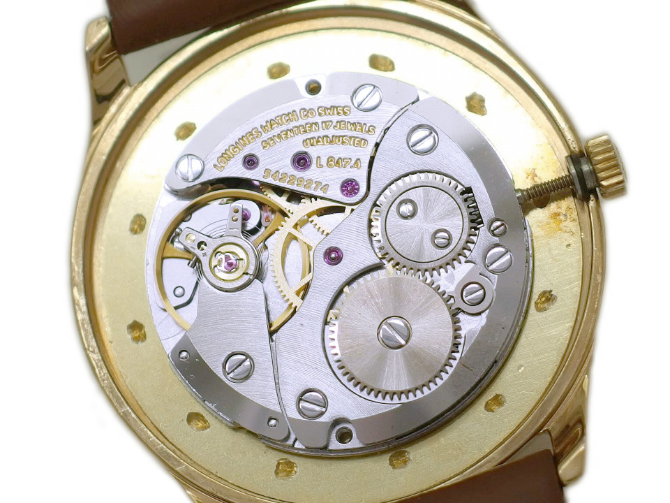 ロンジン Ref.4139 薄型 金メッキケース 2針 Cal.L847.4 17石 手巻 OH