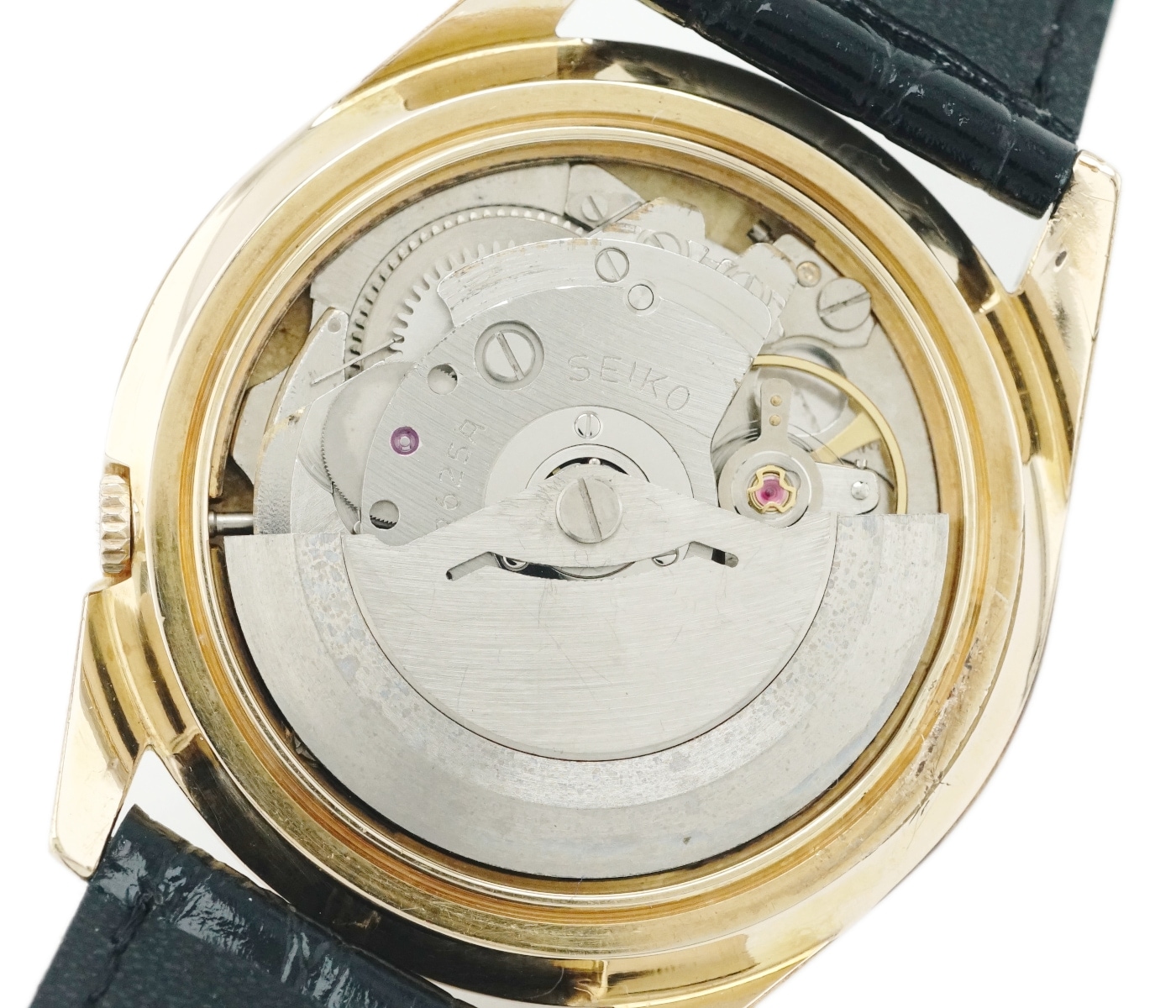 セイコー スポーツマチック カレンダー 820 7625-1980 金メッキケース