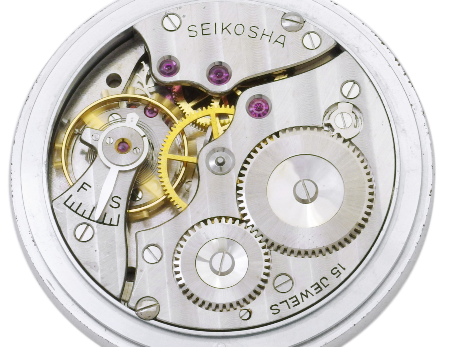 セイコー プレシジョン 懐中時計 阪急電鉄旧社章 青針 セコンド