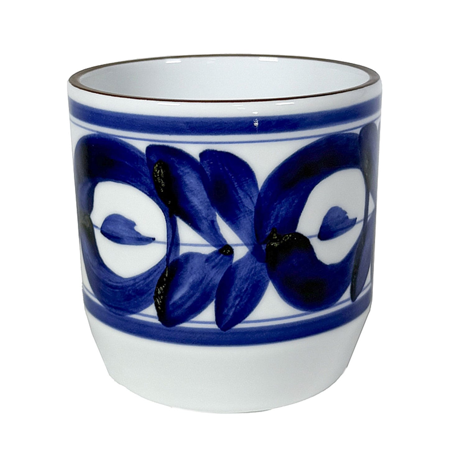 植器 HASAMI-made 波佐見焼で作られた磁器鉢 ＜廻り花青 85mm＞ | 園芸