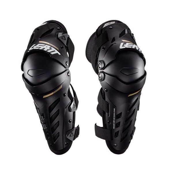 ブラック） LEATT “DUAL AXIS” ニーシンガード '22モデル ＜左右セット