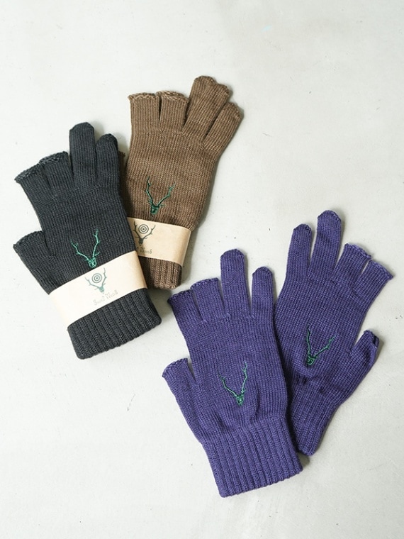 NS696]South2West8(サウスツーウエストエイト)Glove - W/A Knit