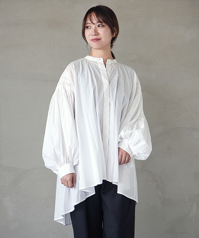 SALE 50%OFF】[3-230083]mizuiro ind(ミズイロインド) ピンタック